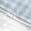 Duvet cover set HappyFriday Basic Kids Blue Baby Crib Gingham 2 Pieces