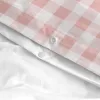 Pussilakanasetti HappyFriday Basic Kids Pinkki Vauvan kehto Gingham 2 Kappaletta