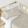 Pārtikas vāka komplekts HappyFriday Basic Kids Bēšs Bērnu gultiņa 2 Daudzums