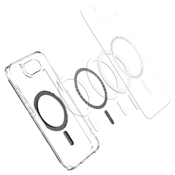 Spigen Ultra Hybrid Mag MagSafe - Case for iPhone 17e / 16e (Carbon Fiber)