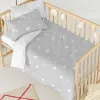 Комплект чехлов для одеяла HappyFriday Basic Kids Серый Детская кроватка 2 Предметы