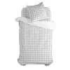 Pussilakanasetti HappyFriday Basic Kids Harmaa Sänky 80 Gingham 2 Kappaletta