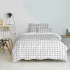 Pussilakanasetti HappyFriday Basic Kids Harmaa Sänky 80 Gingham 2 Kappaletta