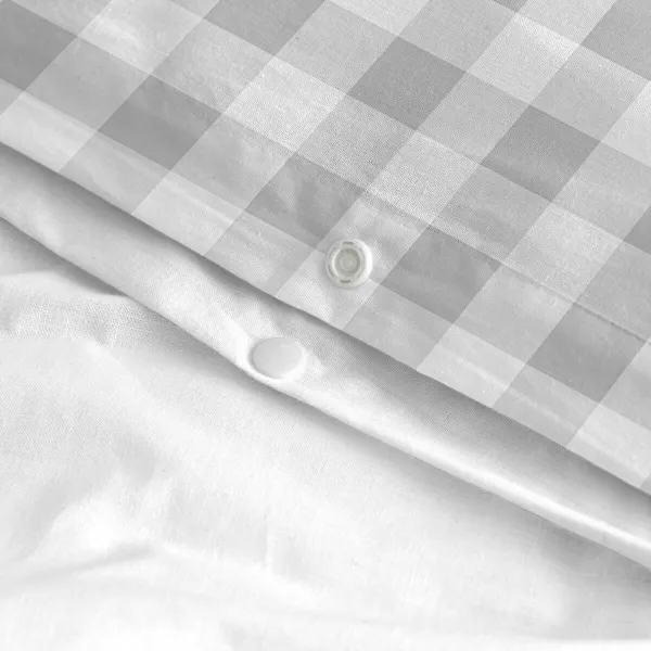 Pussilakanasetti HappyFriday Basic Kids Harmaa Sänky 80 Gingham 2 Kappaletta