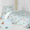 Antklodės užvalkalų rinkinys HappyFriday Mini dinosaur Spalvotas Lova 80 2 Dalys