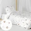 Antklodės užvalkalų rinkinys HappyFriday Mini Woods animals Spalvotas Lova 80 2 Dalys
