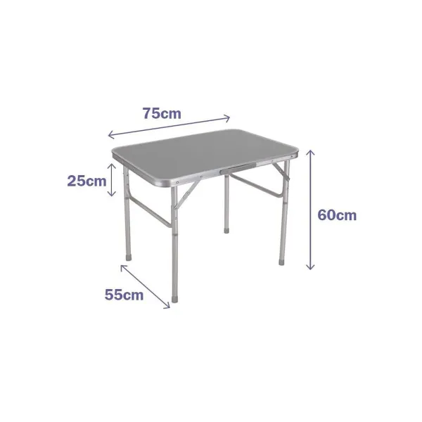 Folding Table Marbueno Grey 75 x 60 x 55 cm