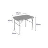 Folding Table Marbueno Grey 75 x 60 x 55 cm