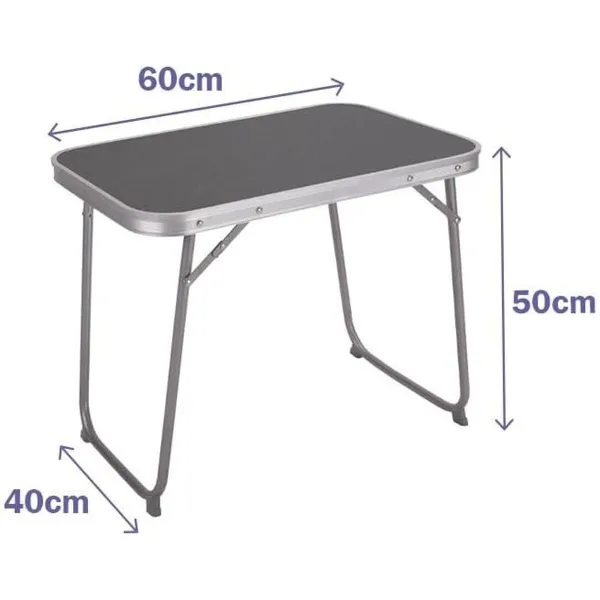 Folding Table Marbueno Grey 75 x 60 x 55 cm