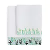 Pyyhesetti HappyFriday Moshi Moshi Panda Garden Blue Sininen 2 Kappaletta