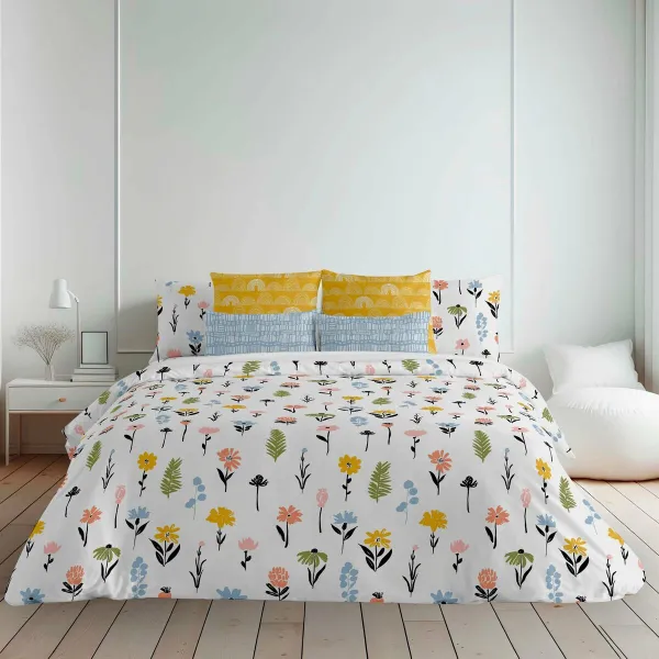 Ziemeļu pārvalks Decolores Arona Daudzkrāsains 175 Vītnes buklets 200 x 200 cm