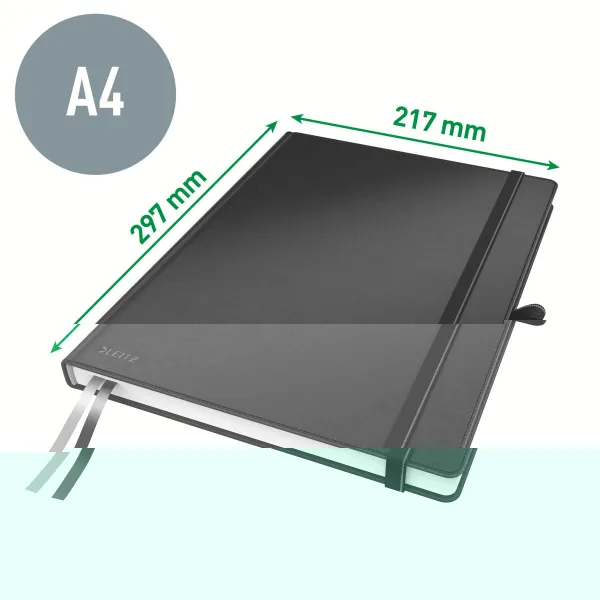 Piezīmju grāmata Leitz Complete A4 Melns 80 Loksnes A4