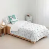 Пододеяльник Kids&Cotton Huali Small Синий Белый 180 x 220 cm
