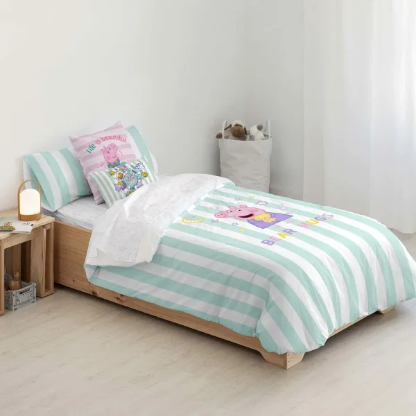 Пододеяльник Peppa Pig Bear Hugs Разноцветный 175 темы 155 x 220 cm