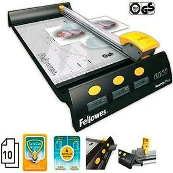 Rotary Trimmer Fellowes Neutron Plus Black Grey A4