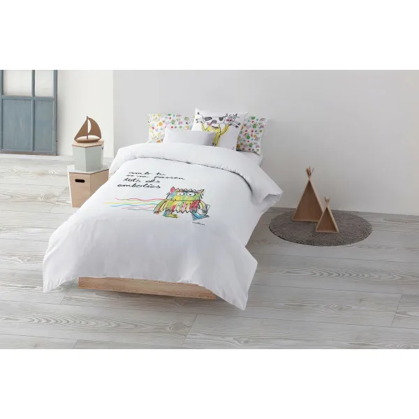 Пододеяльник Decolores Líos Catalá Разноцветный 175 темы 240 x 220 cm