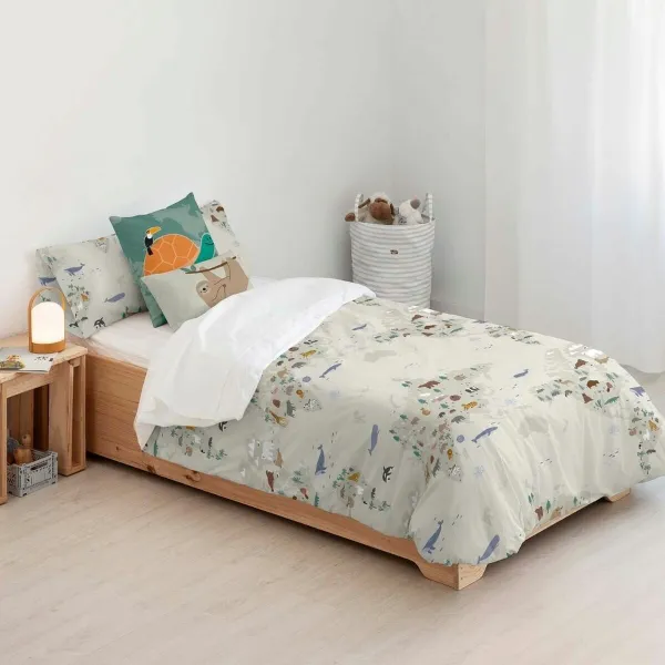 Šiaurės šalių viršelis Kids&Cotton Maui Small Rusvai gelsva 180 x 220 cm