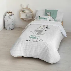 Nordic cover Kids&Cotton Huali Big Blue White 180 x 220 cm