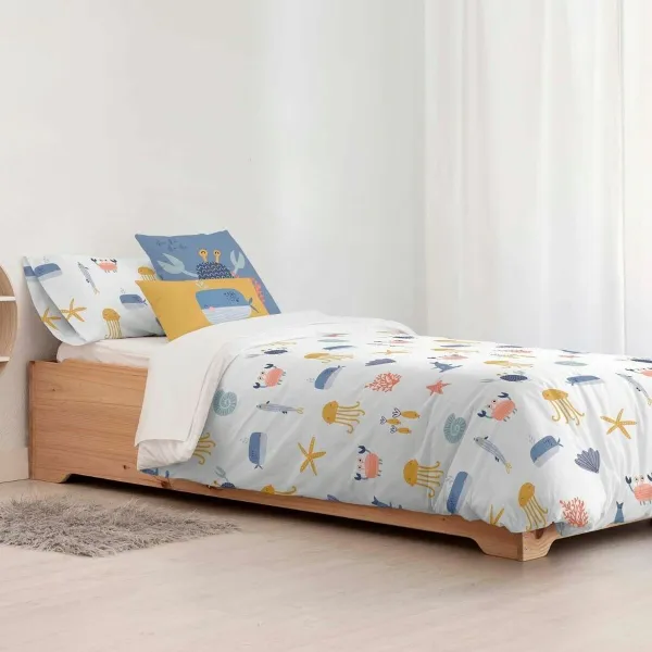 Nordic cover Kids&Cotton Malu Small Blue White 180 x 220 cm