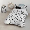 Tekikott Kids&Cotton Kibo Valge Must 180 x 220 cm