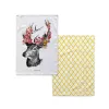 Keittiöliina HappyFriday Reindeer Monivärinen 70 x 50 cm (2 osaa)