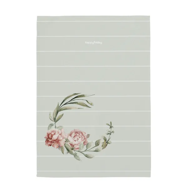 Кухонное полотенце HappyFriday Winter Peony Разноцветный 70 x 50 cm (2 штук)