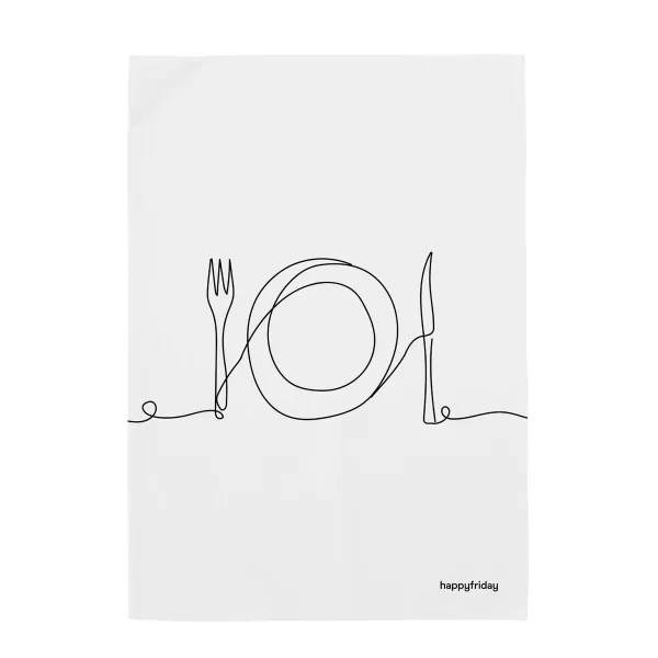 Virtuves Dvielis HappyFriday To Eat Daudzkrāsains 70 x 50 cm (2 gb.)