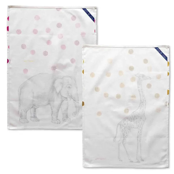 Кухонное полотенце HappyFriday Savanna Разноцветный 70 x 50 cm (2 штук)