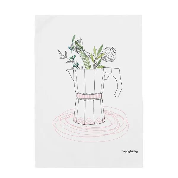Кухонное полотенце HappyFriday Breakfast Разноцветный 70 x 50 cm (2 штук)