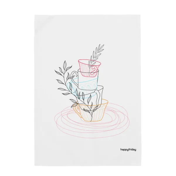 Keittiöliina HappyFriday Breakfast Monivärinen 70 x 50 cm (2 osaa)