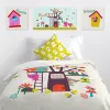 Полотно HappyFriday Moshi Moshi House Разноцветный 27 x 27 cm