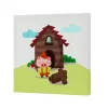 Canvas HappyFriday Mr Fox Piggys Multicolour 27 x 27 cm