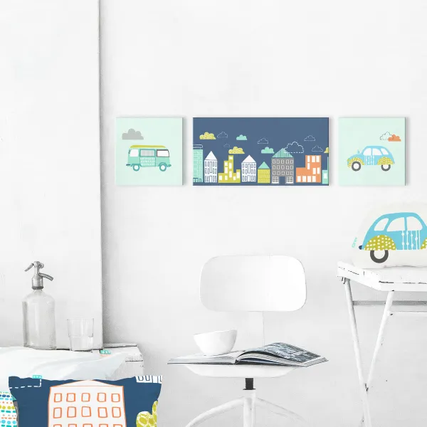Полотно HappyFriday Moshi Moshi Holidays Разноцветный 27 x 54 cm