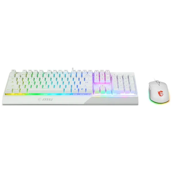 Keyboard and Mouse MSI Vigor GK30 Spanish Qwerty White