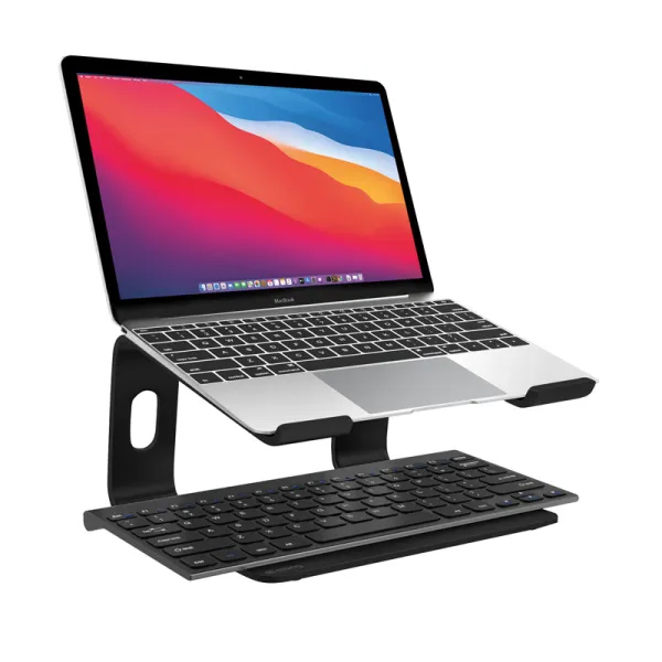 Crong AluBench – Aluminum Laptop Stand (Black)