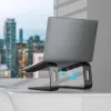 Crong AluBench – Aluminum Laptop Stand (Black)