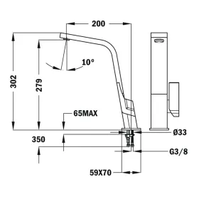 Mixer Tap Teka IC 915 White Metal