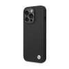 BMW Silicone Metal Logo - Case for iPhone 15 Pro Max (Black)