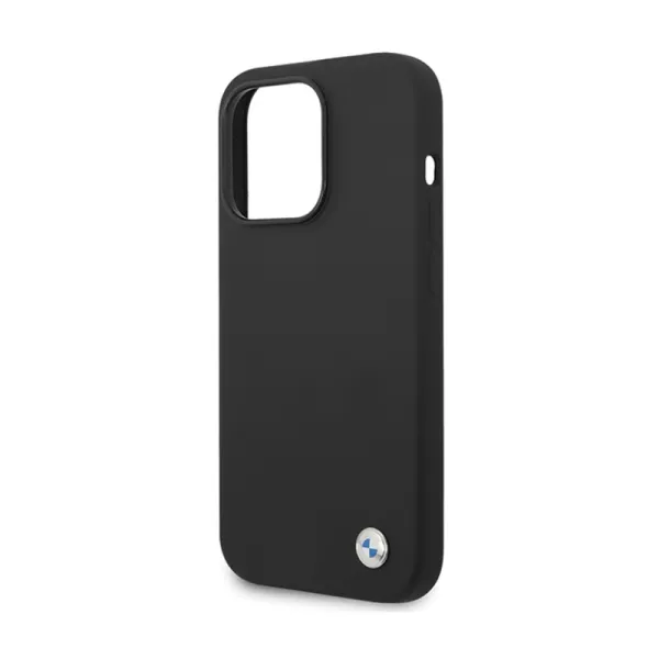 BMW Silicone Metal Logo - Case for iPhone 15 Pro Max (Black)