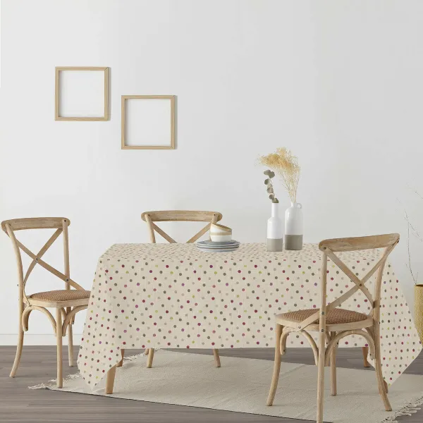 Dėmėms atspari staltiesė Belum 0119-19 Rusvai gelsva Spalvotas 180 x 250 cm Apgamas XL