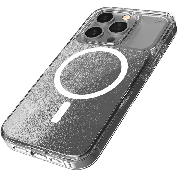 STM Relax Sand MagSafe - Case for iPhone 15 Pro (Clear / White)