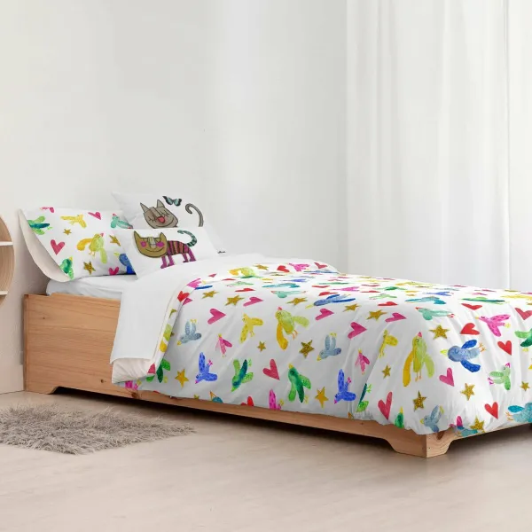 Ziemeļu pārvalks Decolores Ocells Daudzkrāsains 175 Vītnes buklets 200 x 200 cm Šaura aizdare