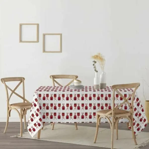 Stain-proof resined tablecloth Belum Merry Christmas 15 Multicolour 150 x 150 cm