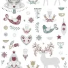 Stain-proof resined tablecloth Belum Merry Christmas 55 Multicolour 150 x 150 cm