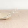 Stain-proof resined tablecloth Belum Plumeti White 150 x 150 cm