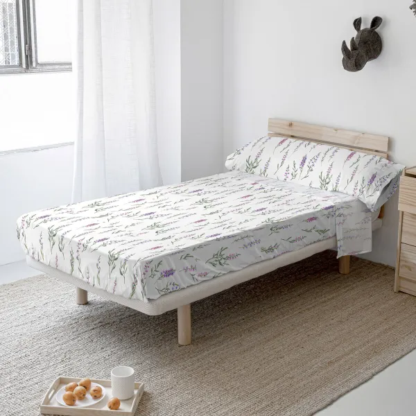 Antklodės užvalkalas be užpildo HappyFriday Lavender Spalvotas Lova 80/90