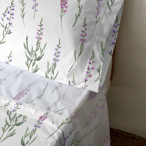 Pussilakana ilman täytettä HappyFriday Lavender Monivärinen Sänky 80/90