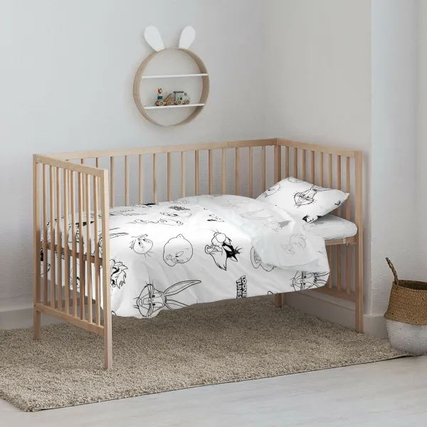 Vaikiškos lovatiesės antklodė Looney Tunes Looney B&W 115 x 145 cm