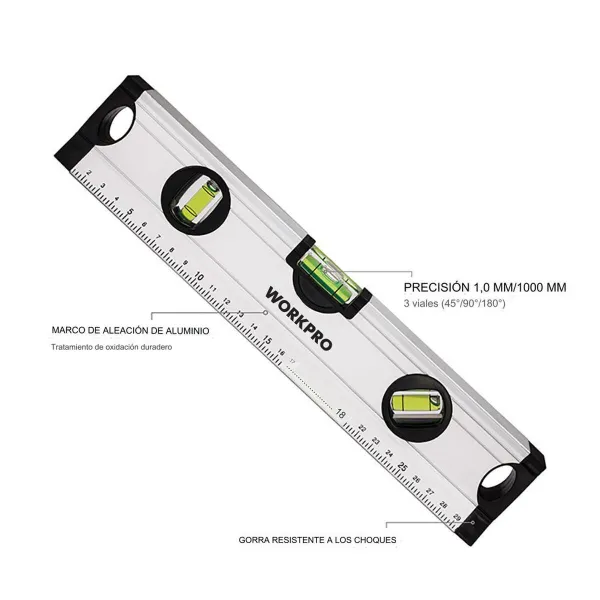 Vesivaaka Workpro Alumiini 30 cm