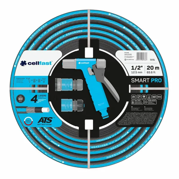 Letku tarvikesetillä Cellfast Smart Pro Ats PVC 20 m Ø 12,5 mm